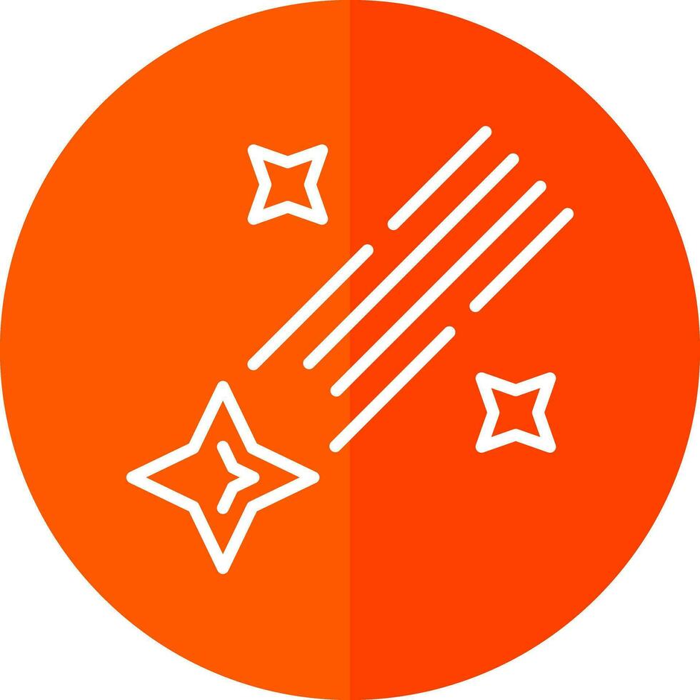 Shooting star Vector Icon Design