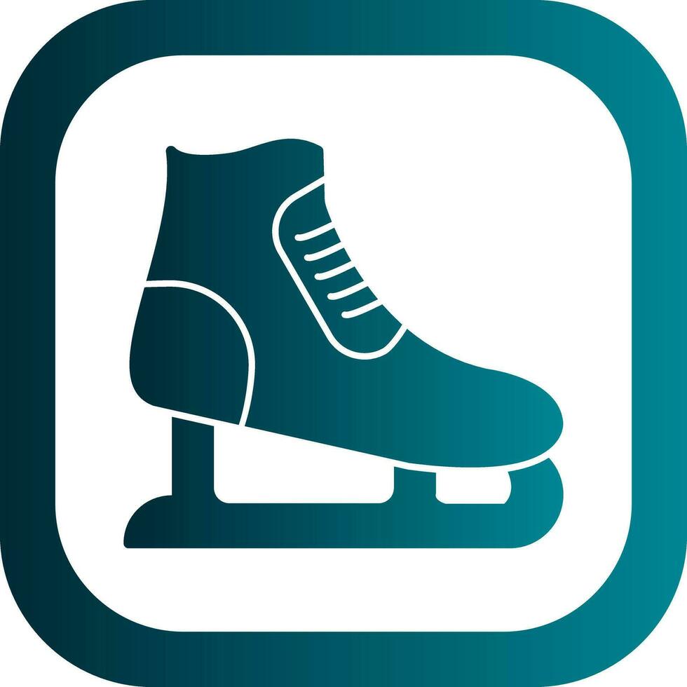 Ice skating Vector Icon Design