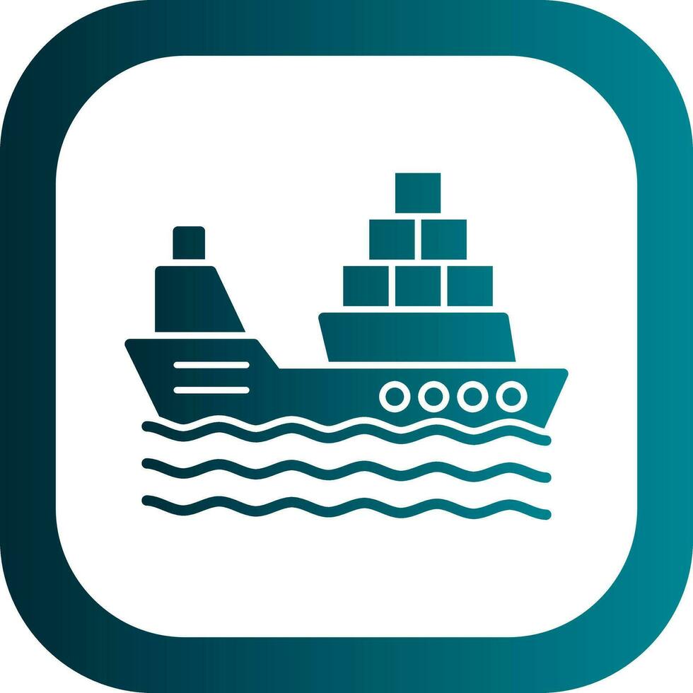 Ship Vector Icon Design