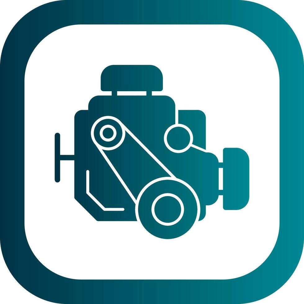 Car engine Vector Icon Design