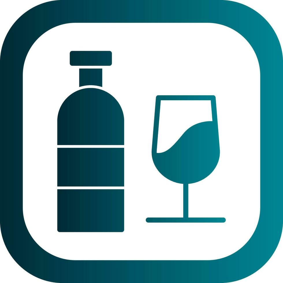 diseño de icono de vector de botella de vino