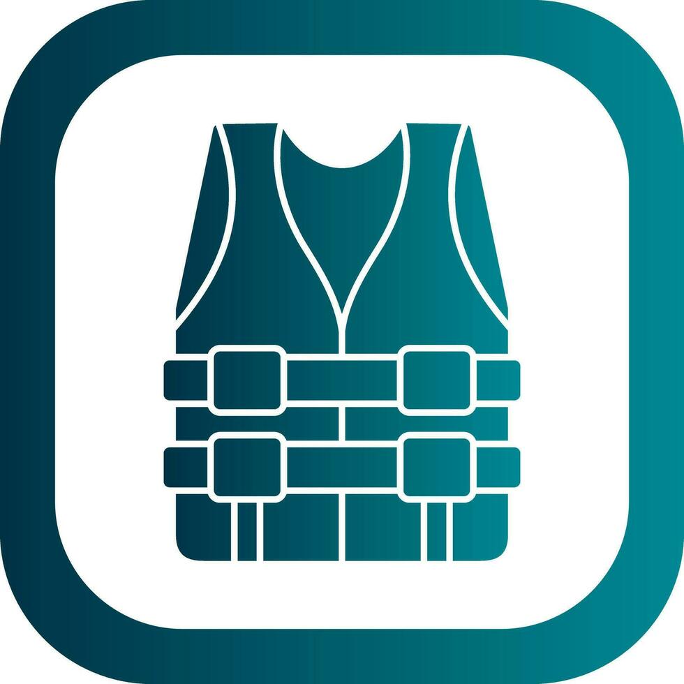 Life jacket Vector Icon Design