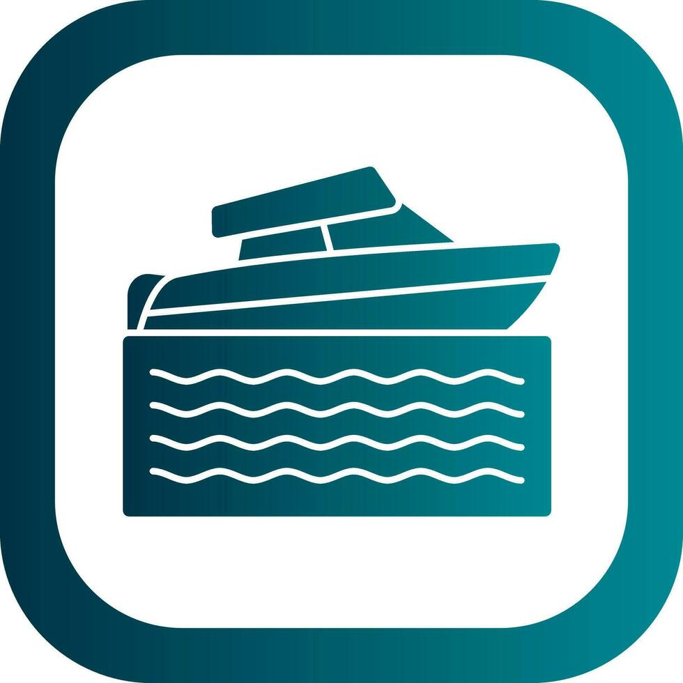 Speed boat Vector Icon Design
