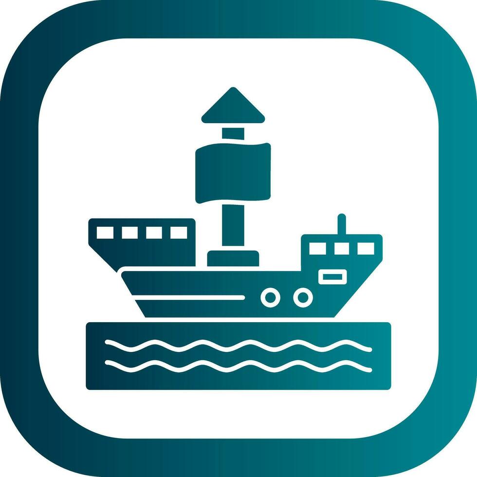 Pirate ship Vector Icon Design