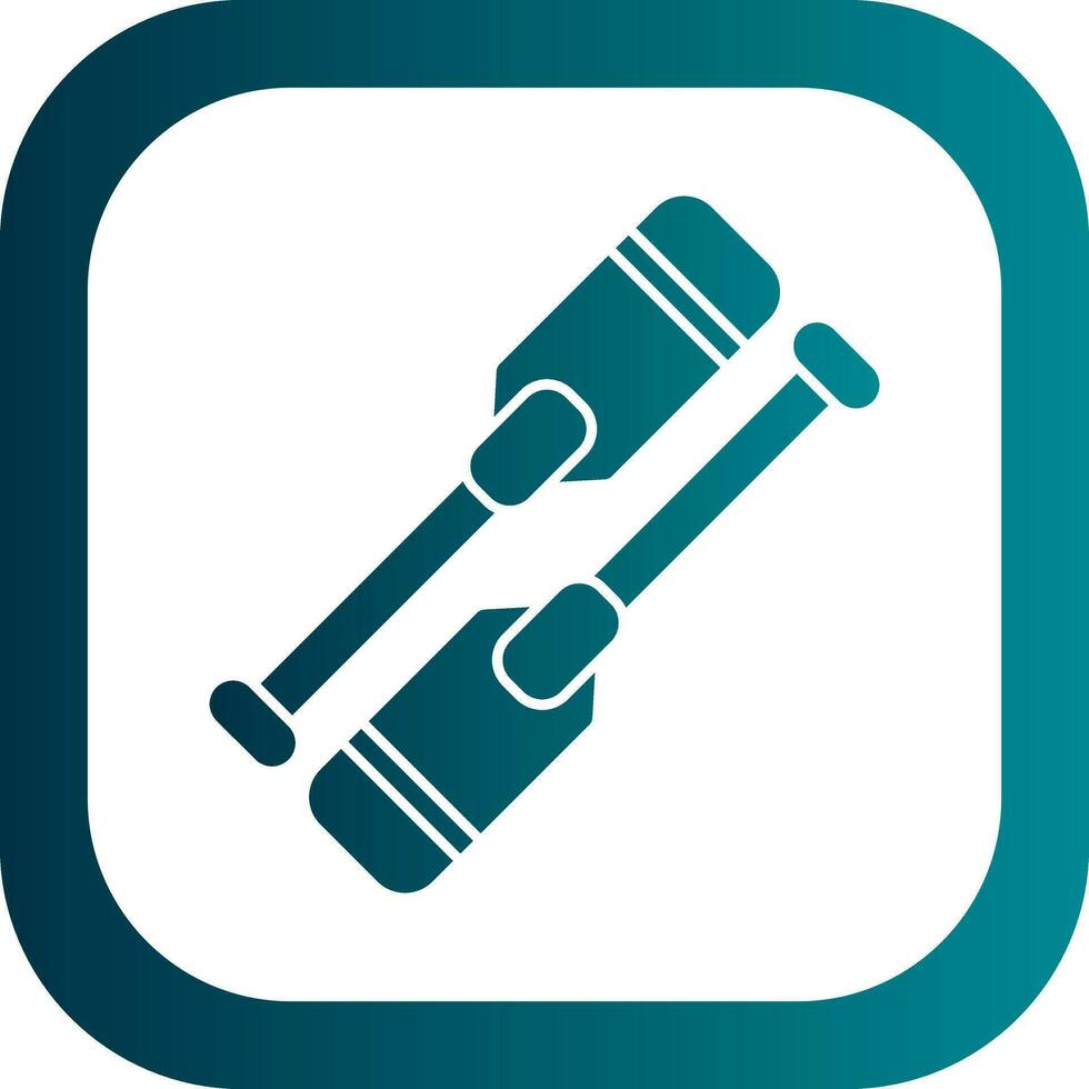 Oars Vector Icon Design