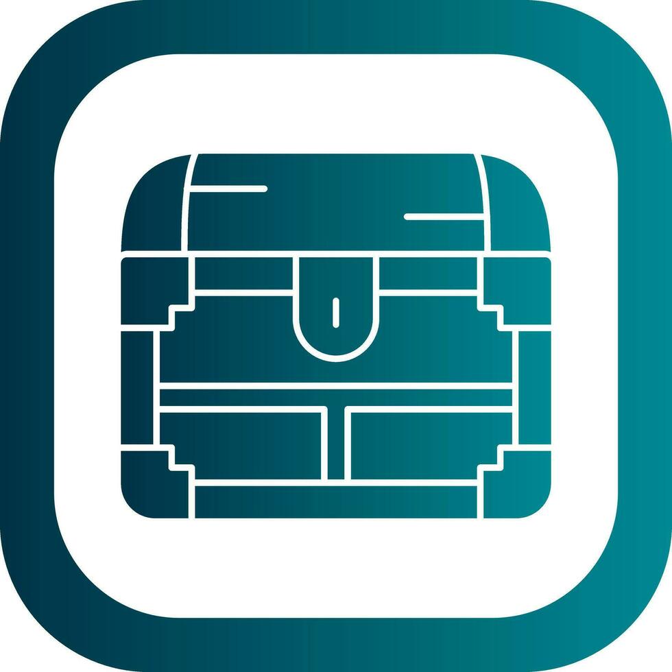 Treasure chest Vector Icon Design