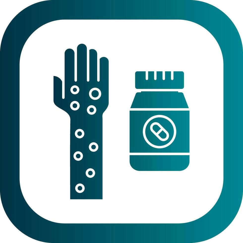 Drug allergy Vector Icon Design
