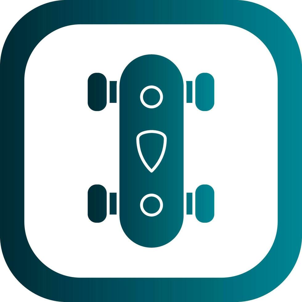 Longboard Vector Icon Design