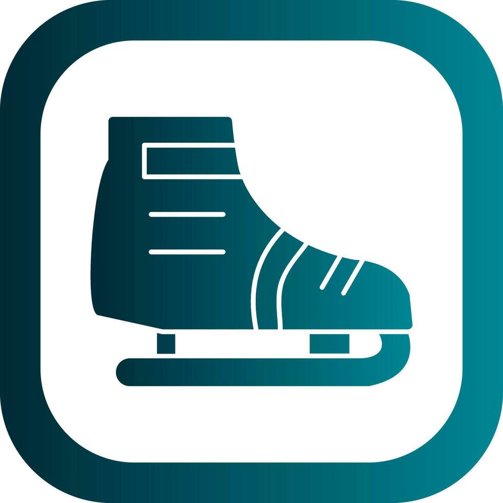 Ice skating Vector Icon Design