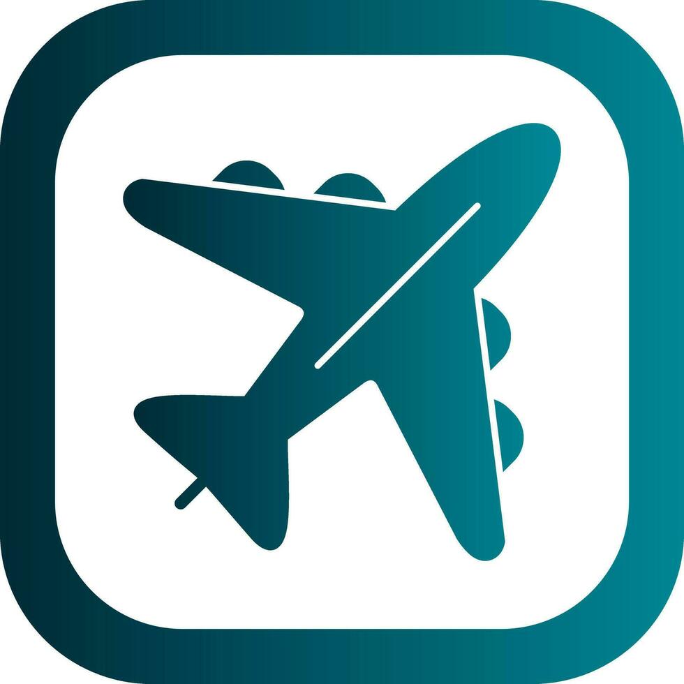 Airplane Vector Icon Design