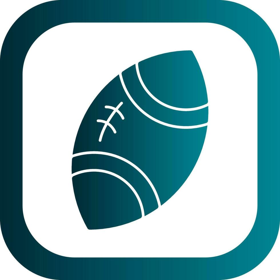 Rugby ball Vector Icon Design