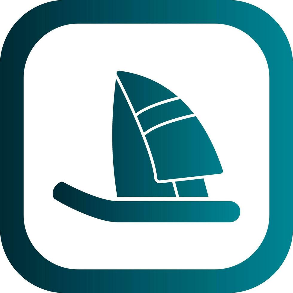 diseño de icono de vector de windsurf