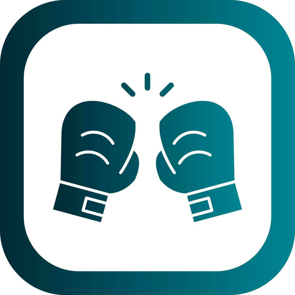 Boxing gloves Vector Icon Design