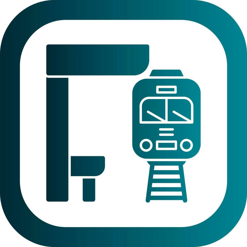 diseño de icono de vector de metro