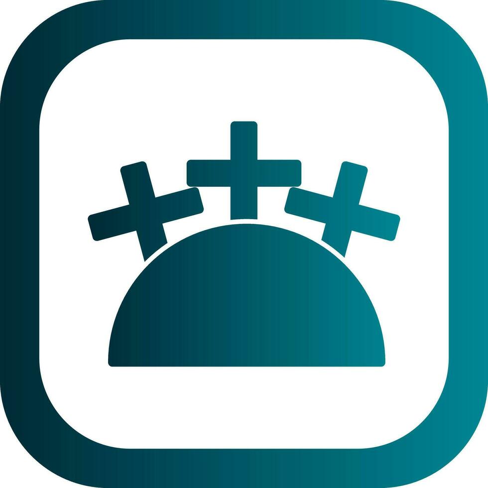 Cemetery Vector Icon Design