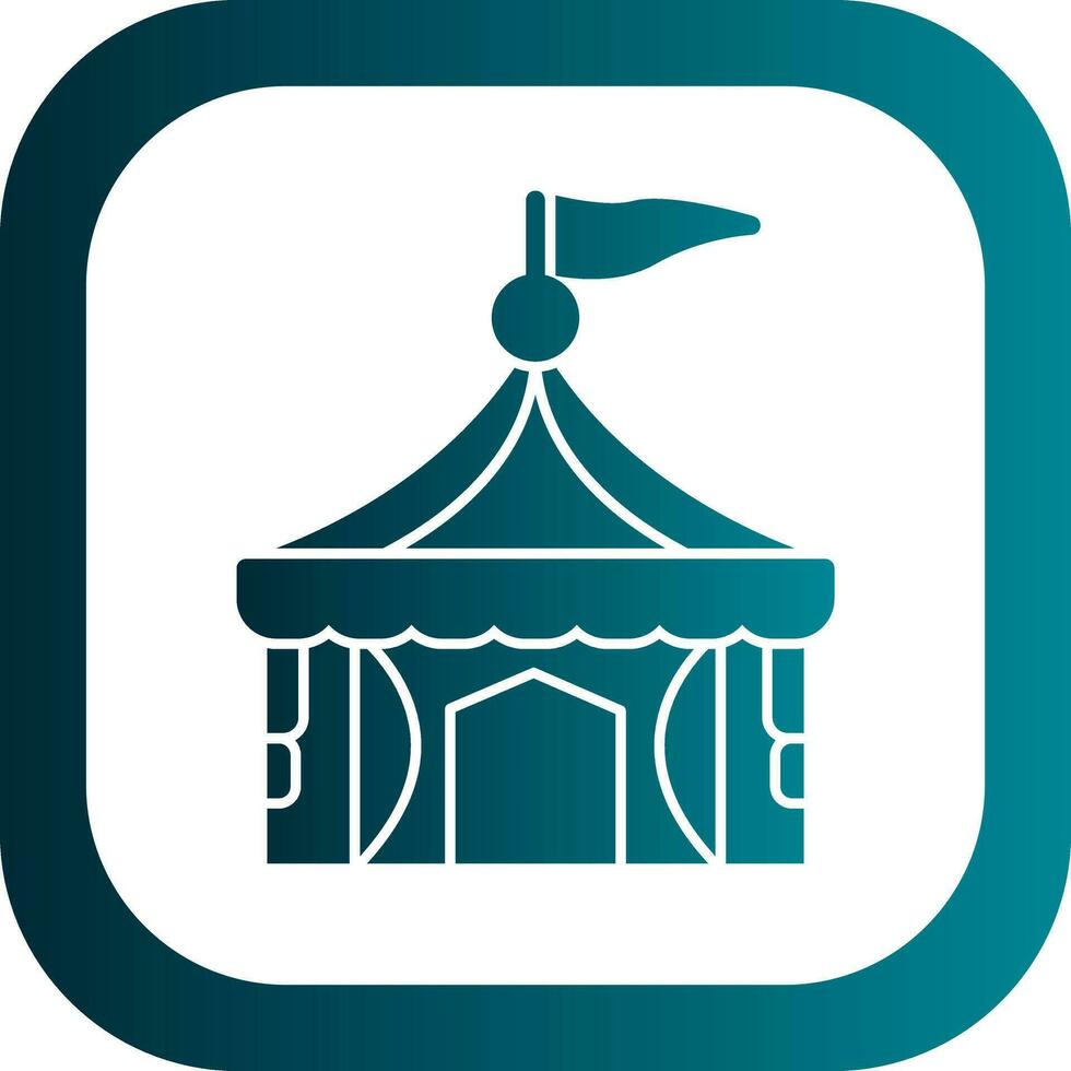 Circus tent Vector Icon Design