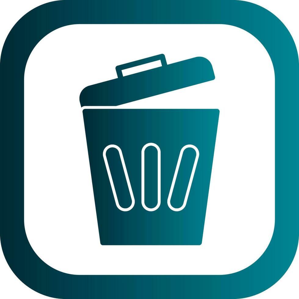 Trash can Vector Icon Design