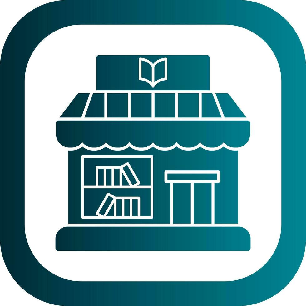 diseño de icono de vector de tienda de libros