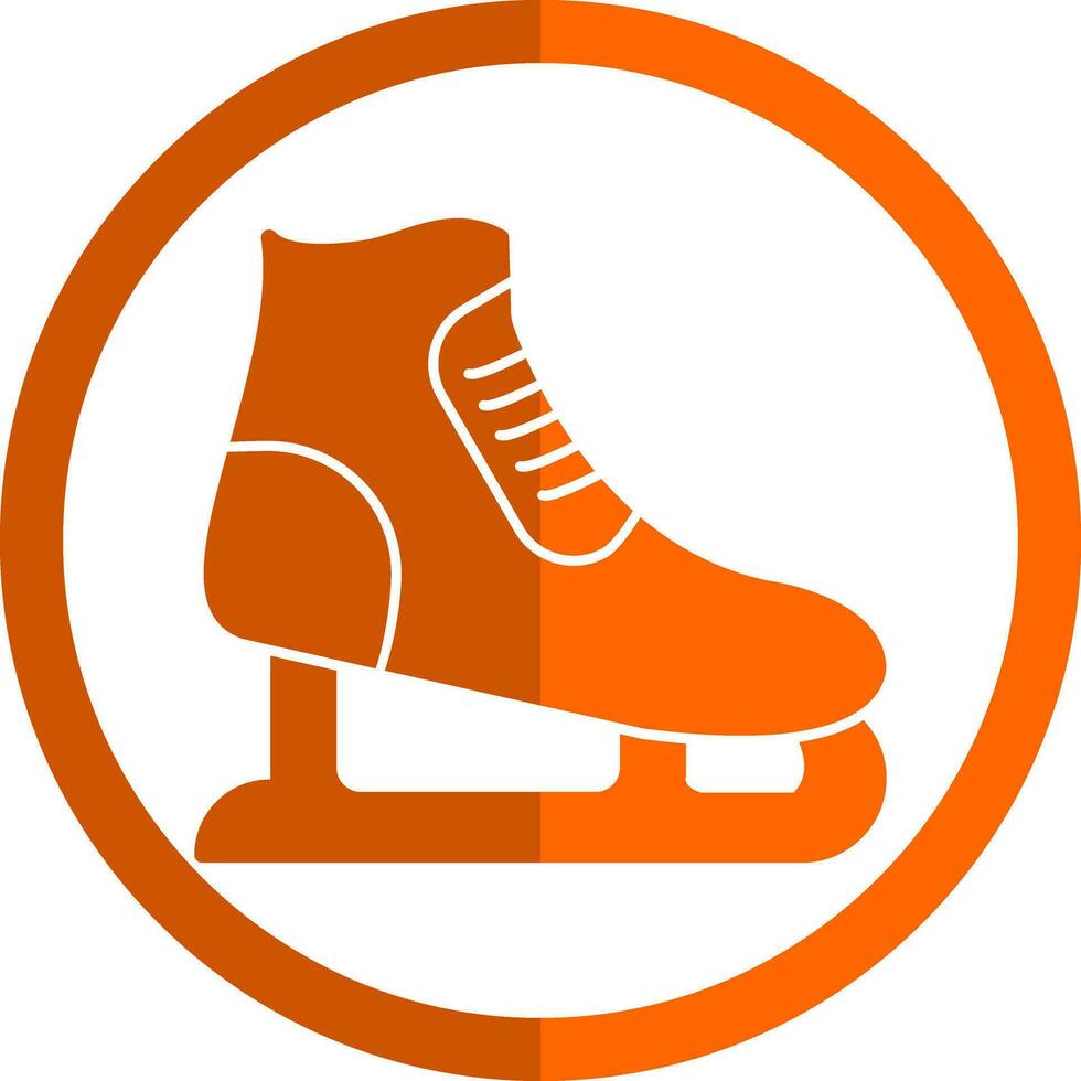 diseño de icono de vector de patinaje sobre hielo