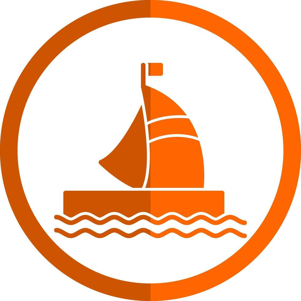 Houseboat Vector Icon Design