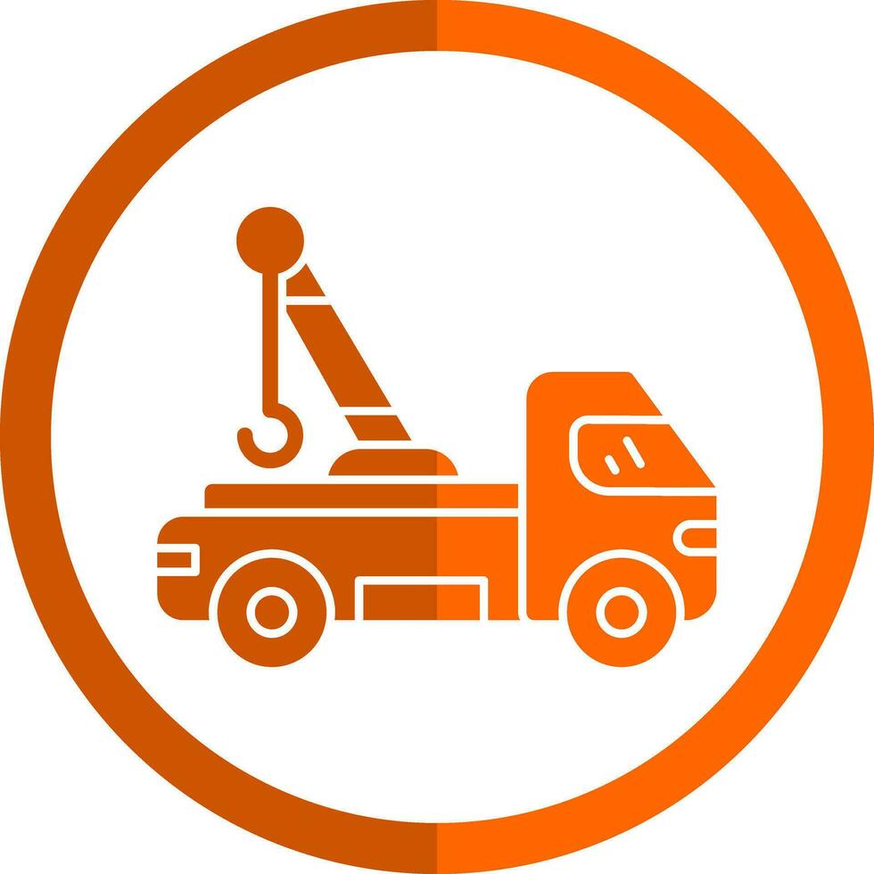 Tow truck Vector Icon Design
