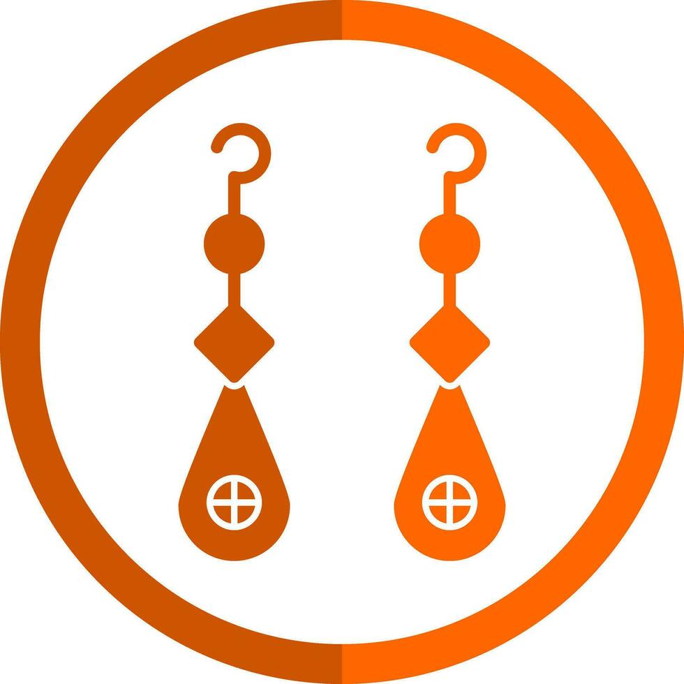 Earrings Vector Icon Design