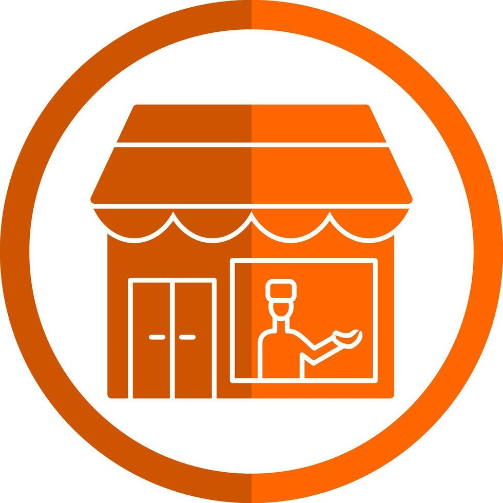 Shopkeeper Vector Icon Design
