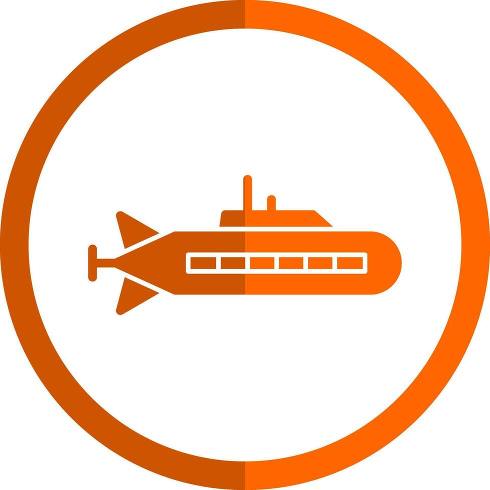 Submarine Vector Icon Design