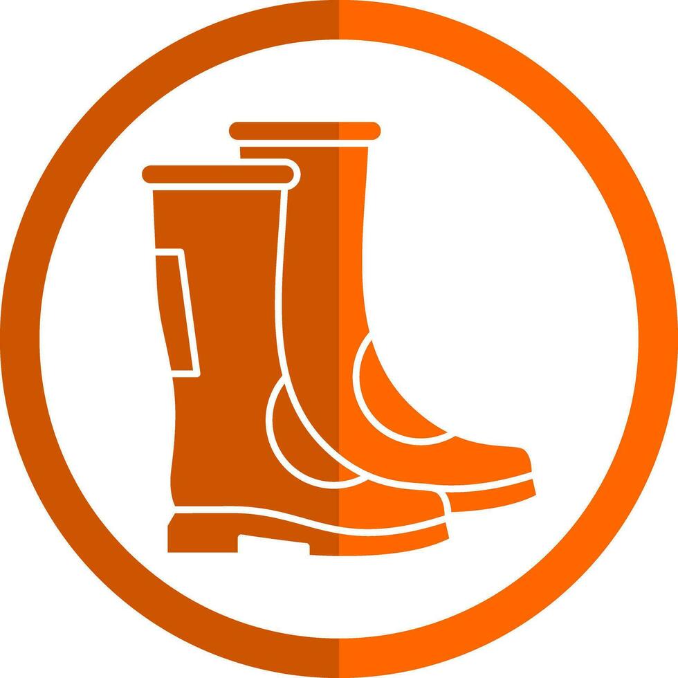 diseño de icono de vector de botas