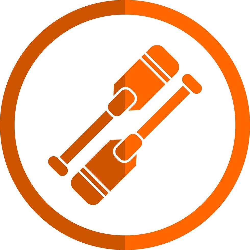 Oars Vector Icon Design