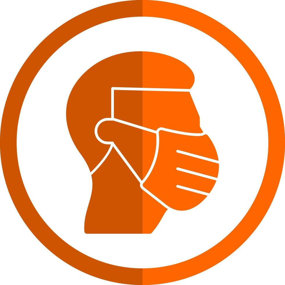 Face mask Vector Icon Design