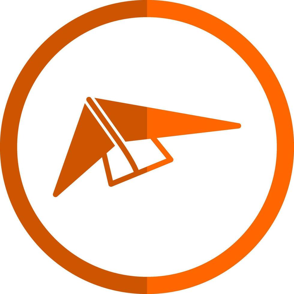 Hang gliding Vector Icon Design