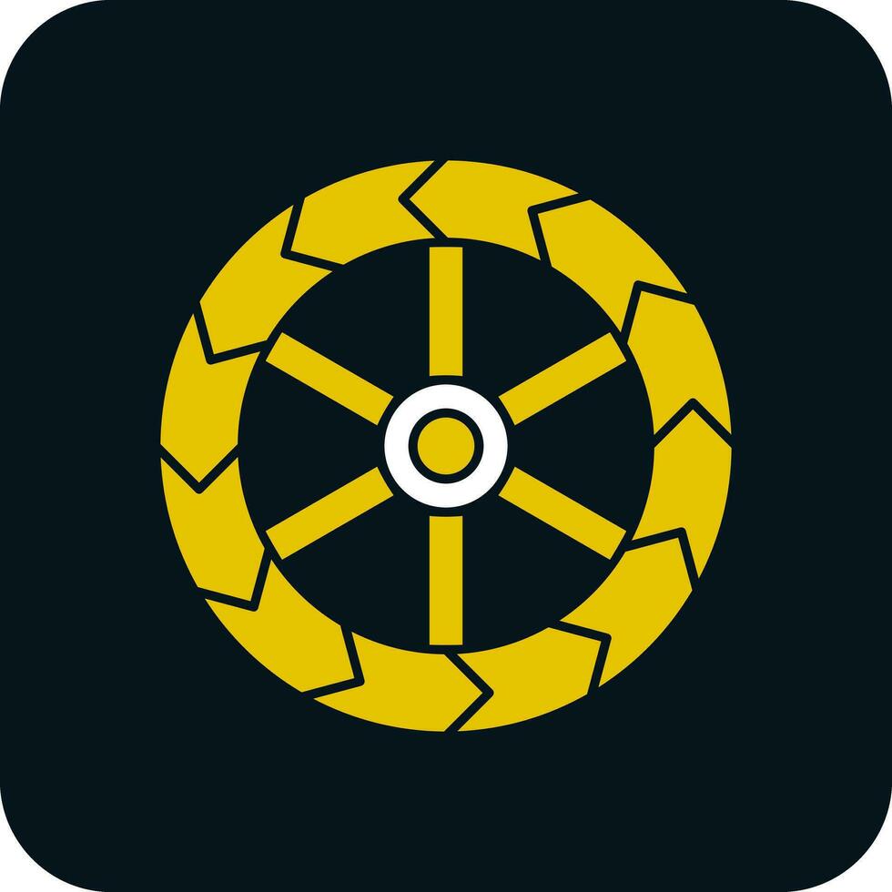 Wheels Vector Icon Design