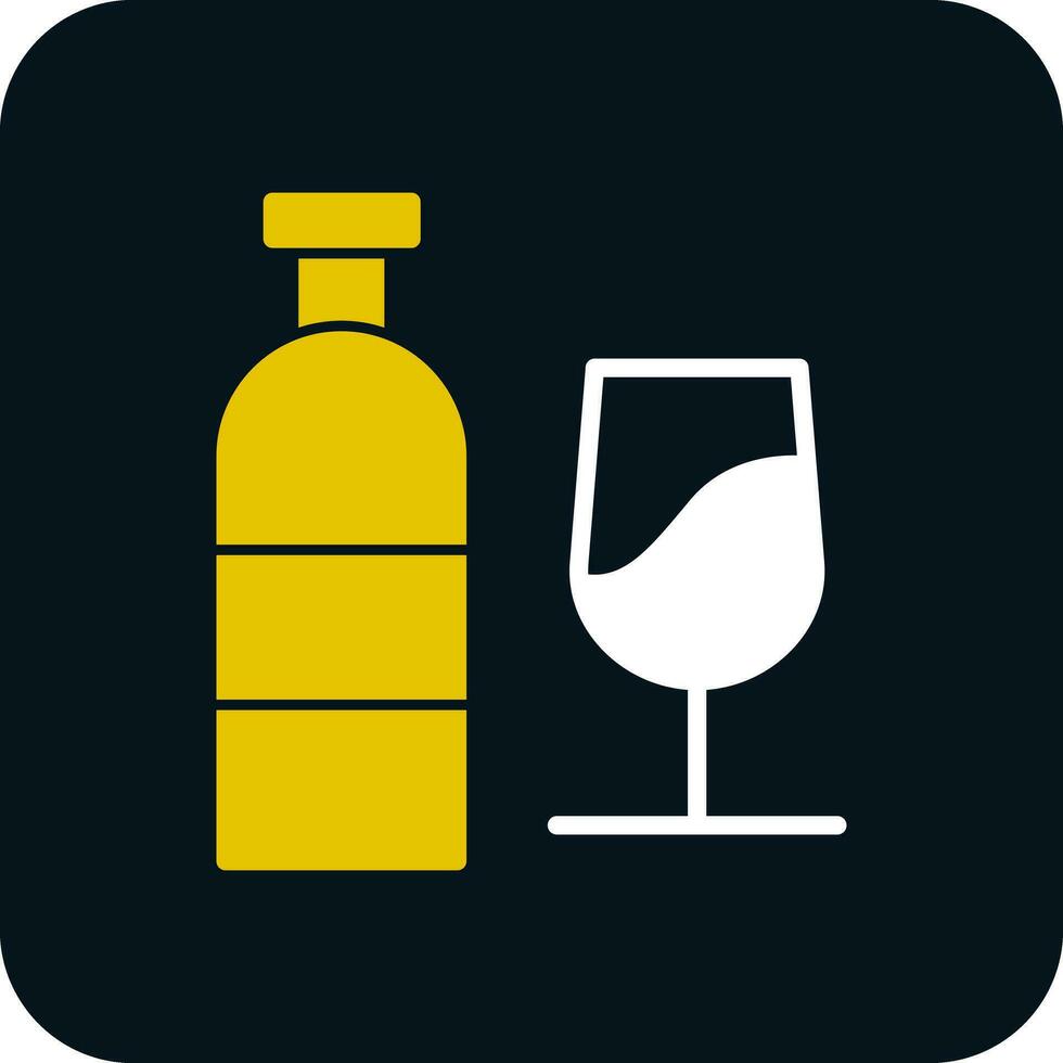 Wine bottle Vector Icon Design