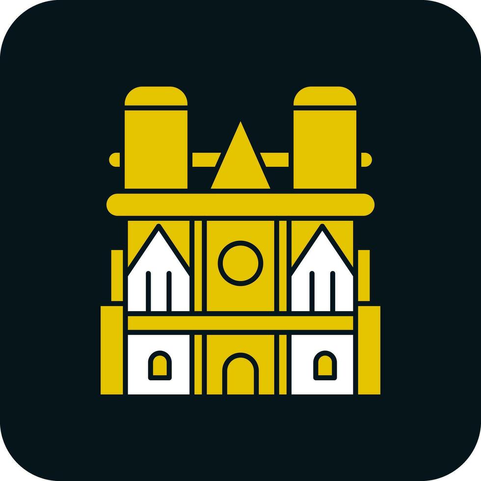 Notre dame Vector Icon Design