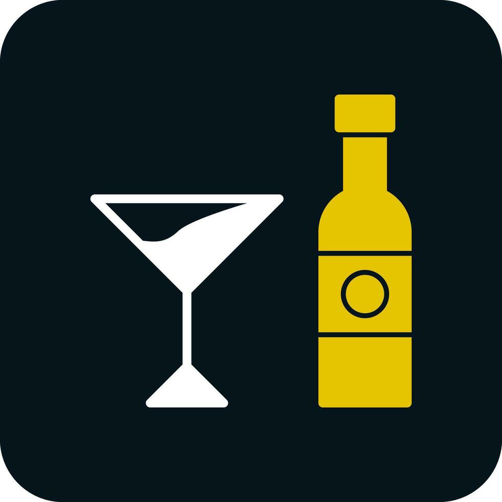 Alcoholic drink Vector Icon Design