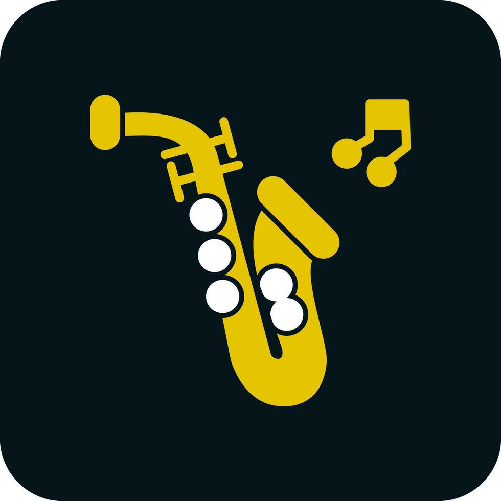 Saxophone Vector Icon Design