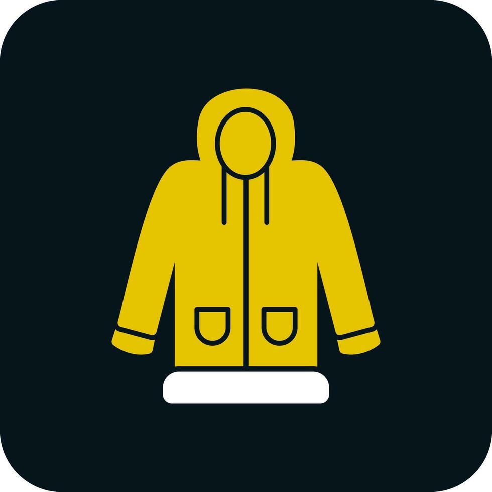 Raincoat Vector Icon Design