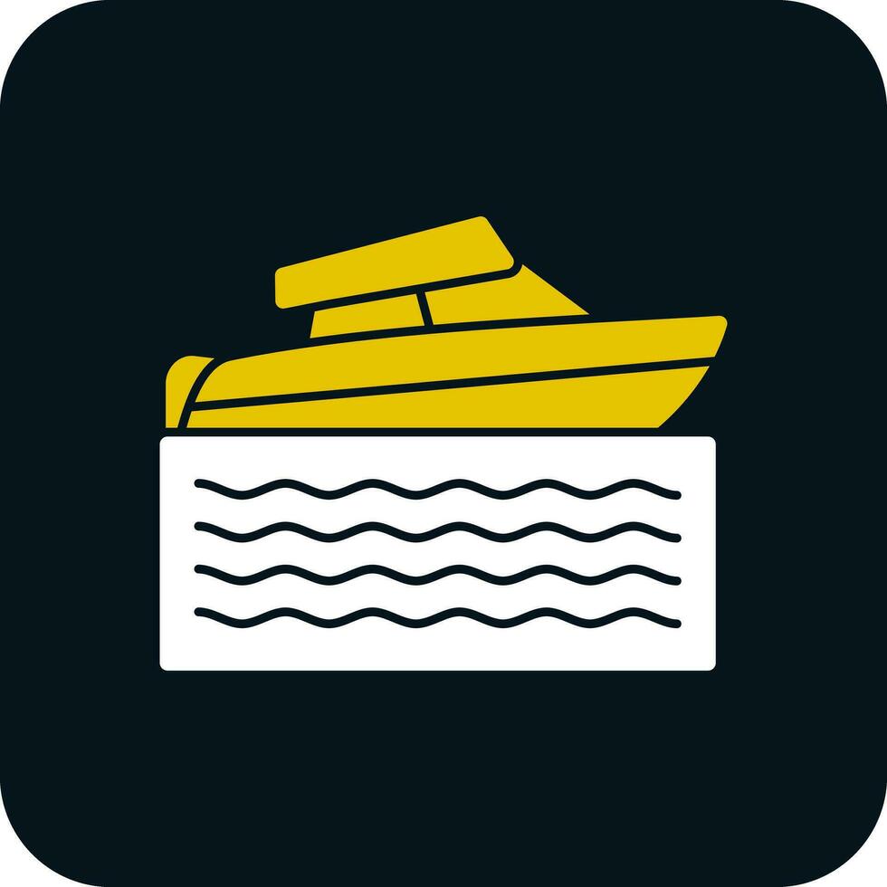 Speed boat Vector Icon Design