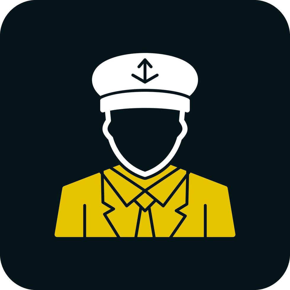 Captain Vector Icon Design