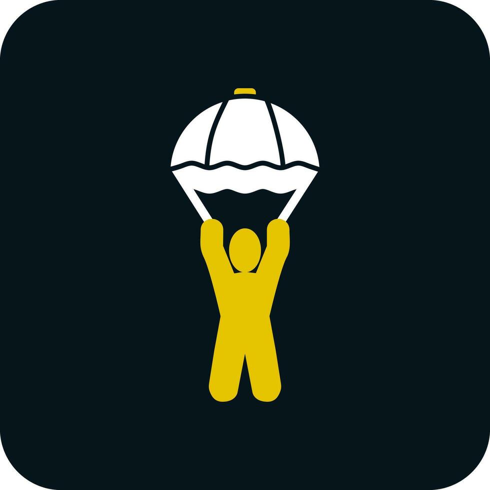 Skydiving Vector Icon Design