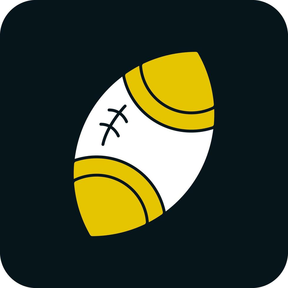 Rugby ball Vector Icon Design