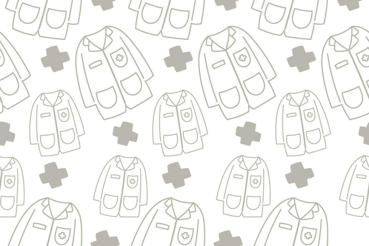 Cute Medical Seamless Pattern background for doctor, clinic or hospital vector