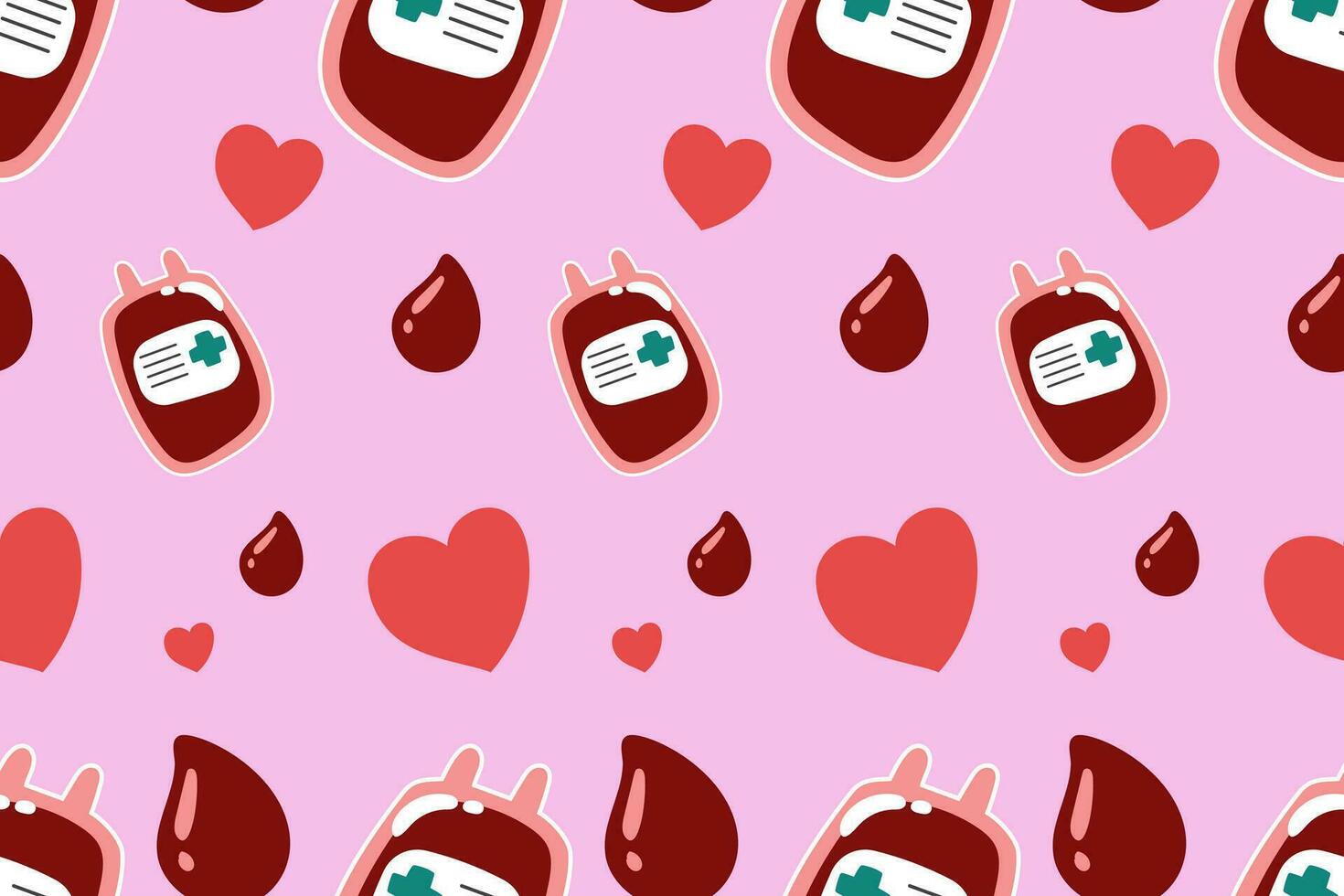 Cute Medical Seamless Pattern background for doctor, clinic or hospital vector