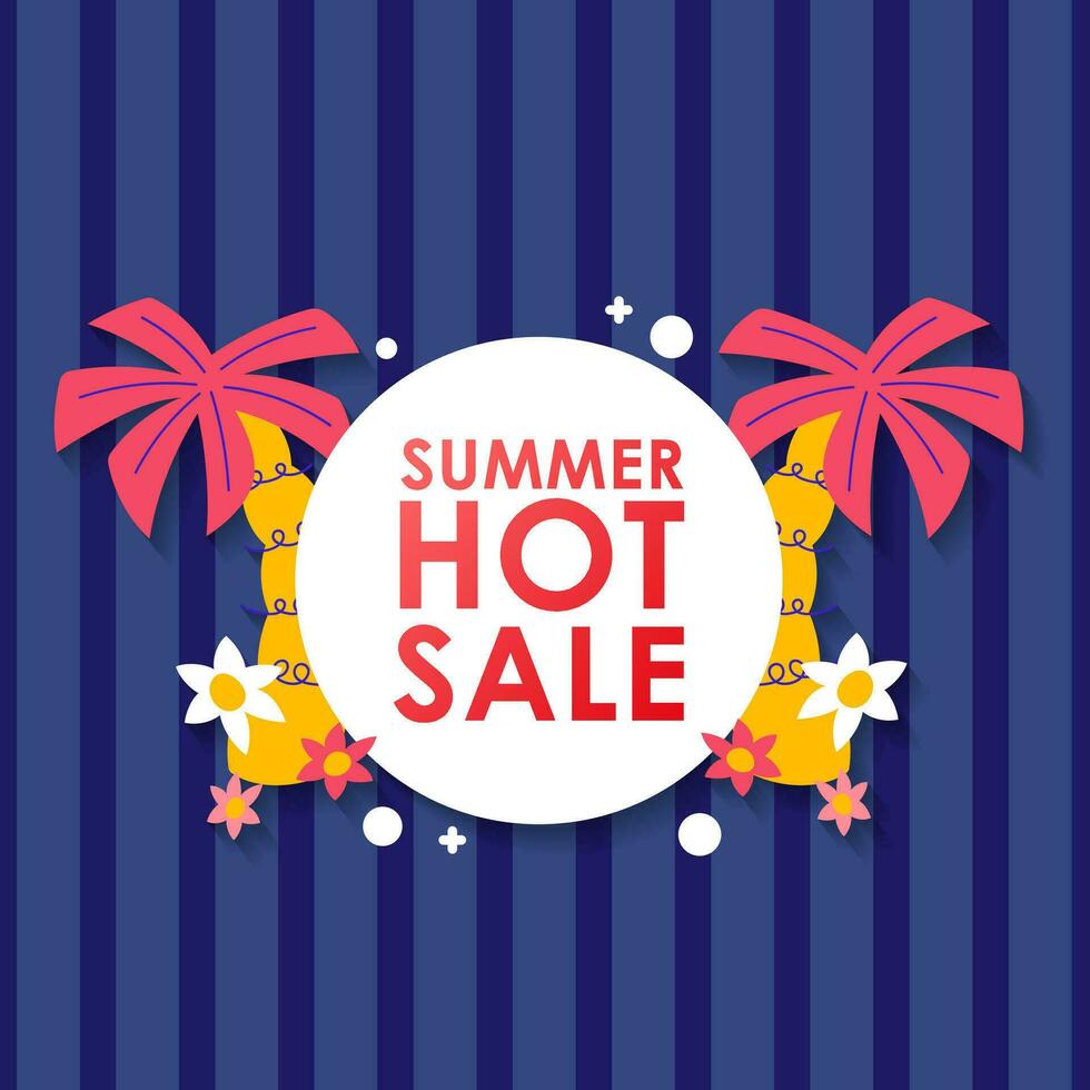 Summer sale brochure discount vector. Special price offer coupon for social media post,  promotion ad, shopping flyer, voucher, website campaign and advertising vector