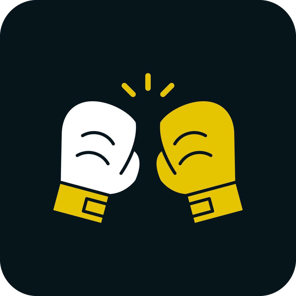 Boxing gloves Vector Icon Design