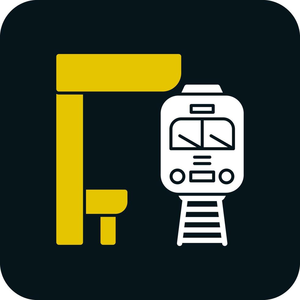 diseño de icono de vector de metro