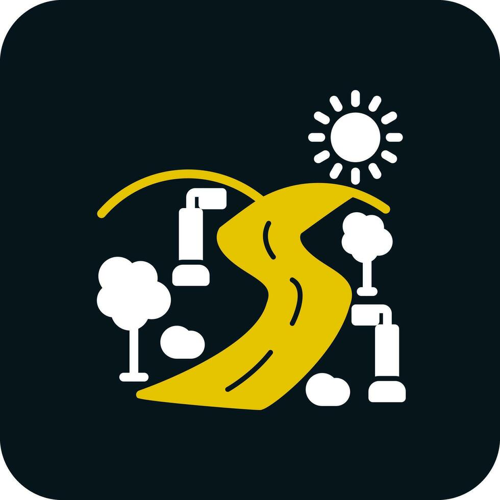 Street light Vector Icon Design