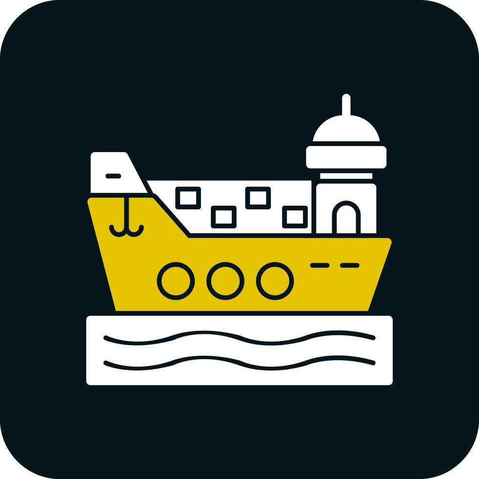 Cargo ship Vector Icon Design