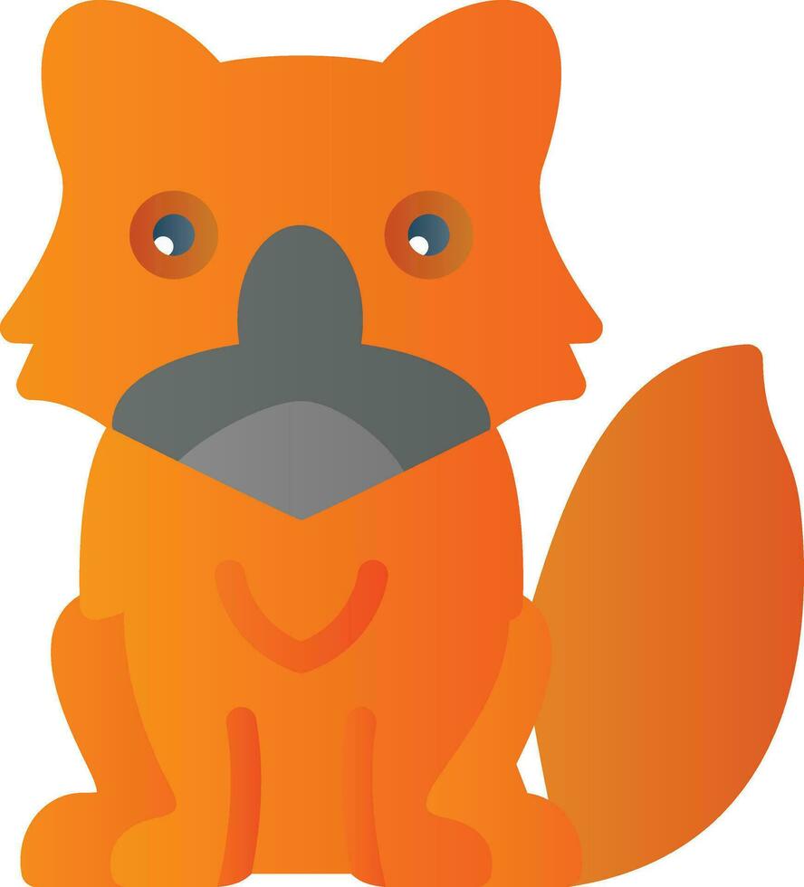 Arctic FOx Vector Icon Design